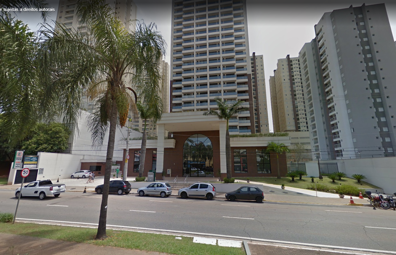 Fachada do Condomínio Prime Offices & Mall, onde está localizada a Enfisio